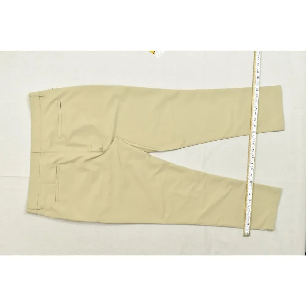 Banana Republic Men 36x30 Khaki Performance Tech Chino Pants Beige Straight Fit